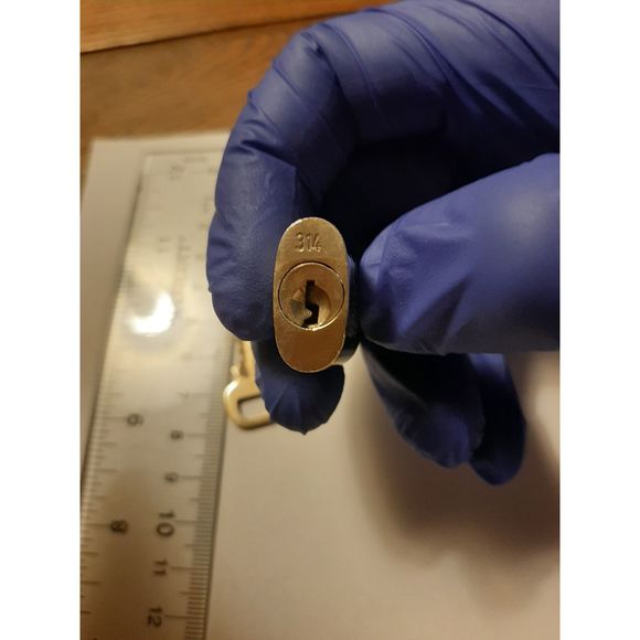 *GENUINE* 2 TWO Louis Vuitton Locks *INCLUDES KEY* - Picture 9 of 12
